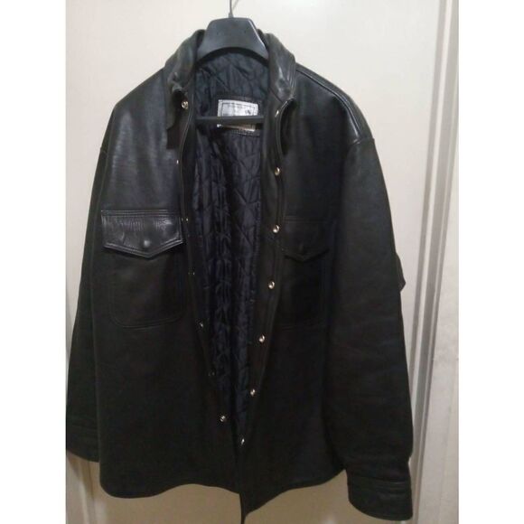 Plus size Genuine leather jacket - Picture 1 of 8
